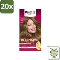 Palette 20 x Intensive Oil-Care Color Haarkleuring 500 Donkerblond - Grootverpakking - Haarverf - Donkerblond - Langdurig Kleur - Grijsdekking - Marula Olie