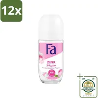 Fa Deodorant Roller Pink Passion 50 ml - Voordeelverpakking - 12 stuks - - Pink Passion