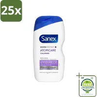Sanex 25 x - BiomeProtect Dermo - Douchecrème - Reactieve Huid - 400 ml - Grootverpakking - BiomeProtect - Douchecrème - Gevoelige Huid - Reactieve Huid - Kalmerende Douchecrème