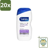 Sanex 20 x - BiomeProtect Dermo - Douchecrème - Reactieve Huid - 400 ml - Grootverpakking - Reactieve Huid - Kalmerende Douchecrème - Huidbarrière - Dermatologisch Getest - Huidverzorging