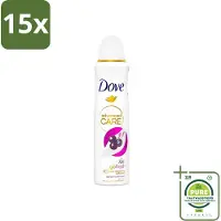 Dove 15 x - Deospray - Acai Bes & Waterlelie - 150 ml - Grootverpakking - Go Fresh - Acai Bes - Waterlelie - Deodorant - Antitranspirant