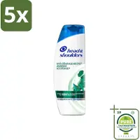 Head & shoulders 5 x - Anti-Roos Shampoo - Jeukende Hoofdhuid - 285 ml - Grootverpakking - Roos Shampoo - Anti-roos Shampoo - Jeukende Hoofdhuid - Hoofdhuidverzorging - Roosvrij Haar