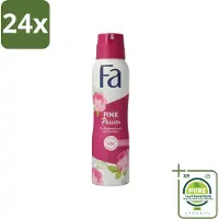 Fa - Pink Passion - Deodorant Spray - Roze Roos - 150 ml - Voordeelverpakking - 24 stuks - Deodorant - Roze Roos