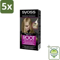 Syoss 5 x - Haarverf - Root Touch-up - BR1 Middenblond - 1 Haarkleuring - Grootverpakking - Haarverf - Uitgroei - Root Touch-up - - Permanente Haarkleur