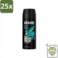 Axe 25 x - Deodorant Bodyspray - 48hrs Fresh - Apollo - Sage & Cedarwoord - 150 ml - Grootverpakking - 48 Uur Bescherming - Deodorant Sprayer - Geur Van Groen Fruit - Sandelhout - Verse Salie