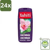 Tahiti - Douchegel - Orchidee - 100% Vegan - 300 ml - Voordeelverpakking - 24 stuks - Douchegel - Orchidee geur