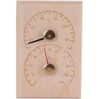 4Living sauna thermo-hygrometer - pine