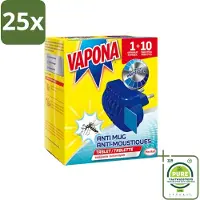 Vapona 25 x - Muggenstekker - 1 stekker En 10 Navultabletten - Grootverpakking - Muggenwering - Muggenplaag - Muggentabletten - Muggenwerende Stekker - Muggenbestrijding