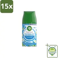 Air Wick 15 x Freshmatic Automatische Spray Luchtverfrisser Navulling Pure Fresh Lentedauw 250 ml - Grootverpakking - Lentedauw - Geur - Parfum - Geurverspreiding - Geurneutralisatie