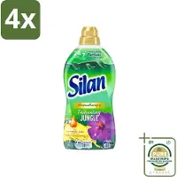 Silan Aromatherapy - Wasverzachter - Fascinating Jungle - Essentiële Oliën en Langdurige Parfum - 48 Wasbeurten - 1.056L - Voordeelverpakking - 4 stuks - Aromatherapie - Jungle