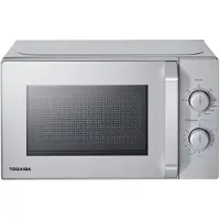 Toshiba MW2-MG20PE(SL) Magnetron, 700 W, met knapperige grill- en combifunctie, 5 vermogensniveaus, 1000 W grillvermogen, zilver