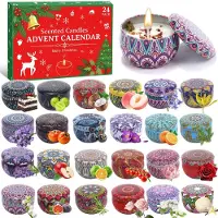Famanu – Adventskalender 2026 met 24 geurkaarsen voor volwassenen, perfect voor de feestdagen