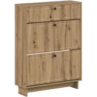 vidaXL Schoenenkast EDE 78 x 24 x 103 cm Bewerkt hout Artisanaal eiken