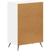 vidaXL Schoenenkast BREDA 59,5 x 39,5 x 90 cm Bewerkt hout Wit