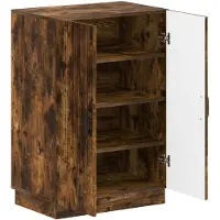 vidaXL Schoenenkast HOORN 59,5 x 39,5 x 87 cm Bewerkt hout