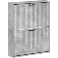 vidaXL Wandgemonteerde Schoenenkast HOORN 71 x 17 x 86 cm Bewerkt hout