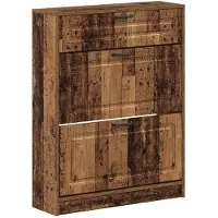 vidaXL Schoenenkast UTRECHT 78 x 24 x 100 cm Bewerkt hout Oud hout
