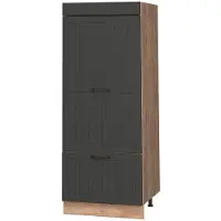 Vicco Opbergkast Fame-Line, Donkergrijs/Goudkleurig Eiken, 60 cm