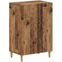 vidaXL Schoenenkast DELFT 59,5 x 39,5 x 90 cm Bewerkt hout Oud hout