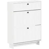 vidaXL Schoenenkast EDE 78 x 24 x 103 cm Bewerkt hout Wit