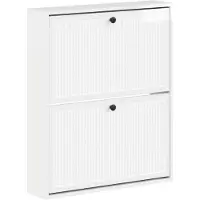 vidaXL Wandgemonteerde Schoenenkast EDE 71 x 17 x 86 cm Bewerkt hout