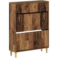 vidaXL Schoenenkast DELFT 78 x 24 x 103 cm Bewerkt hout Oud hout