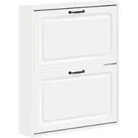vidaXL Wandgemonteerde Schoenenkast UTRECHT 71 x 17 x 86 cm Wit