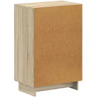 vidaXL Schoenenkast EDE 59,5 x 39,5 x 90 cm Bewerkt hout Sonoma Eiken