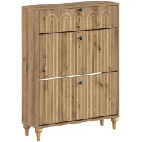 vidaXL Schoenenkast ALKMAAR 78 x 24 x 103 cm Bewerkt hout