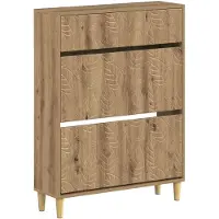 vidaXL Schoenenkast DELFT 78 x 24 x 103 cm Bewerkt hout