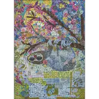 Heye Puzzle Puzzel Sewn Sloth - Puzzel 1000 stukjes - Kleurrijke afbeelding