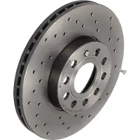 Brembo 10-13 Audi A3/15-16 A3/12-17 VW Beetle Front Premium Xtra Cross Drilled UV Coated Rotor