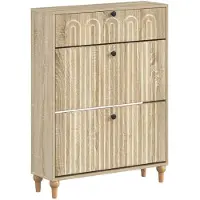 vidaXL Schoenenkast ALKMAAR 78 x 24 x 103 cm Bewerkt hout Sonoma Eiken