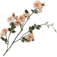 Silk-ka Kunstbloem Roos Roze H 13 Cm