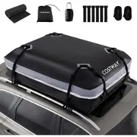 Northix Dakbox voor auto, 450 liter, waterdicht PVC, antislipmat, slot
