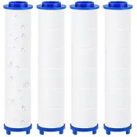 Sonstiges 4 stuks vervangingsfilters voor douchekop met mineraalkorrels, afmetingen 9,5 x 2 cm