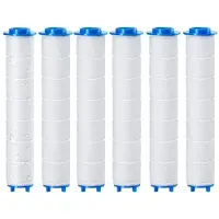 Sonstiges Filter voor douchekop, 6 stuks, 9,5 x 2 cm, PP-katoen, voor het verwijderen van chloor