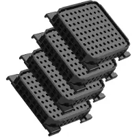 Sonstiges Actieve koolfilter voor koelkast, geschikt voor Liebherr, type 9096989, 9882460, 988246000, set van 4 stuks, zwart
