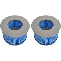 Sonstiges Vervangingsfilters, 2 stuks, voor MSPA FD2089, whirlpool filterpatronen, vanaf model 2020 (Verbeterde versie, blauw)