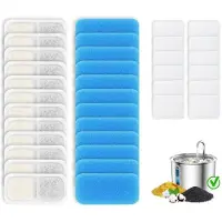 Sonstiges Katzenbrunnen filterset, 12 stuks, geschikt voor de Oneisall PWF-001 drinkfontein van 2 liter, inclusief spons en actieve kool