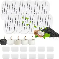 Sonstiges Vervangingsfilters voor kattenfonteinen, set van 12+12: actieve koolfilters en schuimfilters. Ontworpen met 10 openingen voor meerlagige filtratie, geschikt voor drinkfonteinen voor huisdieren
