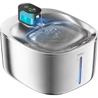 Sonstiges Fontein voor katten, roestvrij staal, draadloos, 4,1 liter, zwart, 3 modi, sensor, timer, lange gebruiksduur, stille werking, 4000mAh batterij