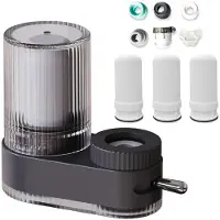 Sonstiges Waterfilter voor wastafel, 7-laags composietfilter, donkergrijs, set van 3 filters