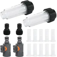 Sonstiges Waterfilter voor campers, 2 stuks, 3/4 inch voorfilter met snelaansluitingen en regelventiel, inclusief vervangingsfilter