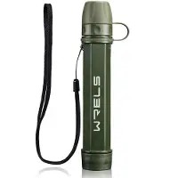 Sonstiges Persoonlijke waterfilter, NSF-gecertificeerd, BPA-vrij, met karabijnhaak en verlengsnoer. Kleur: groen