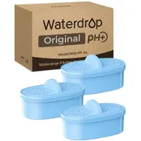 Waterdrop Alkalische vervangingsfilters PF-01AL, geschikt voor alle kannen, 3-delig, verhoogt de pH-waarde en voegt mineralen toe