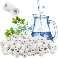 Sonstiges Waterfilter keramische korrels, 55 stuks, wit, anti-kalk, EM-filter, herbruikbaar, 16 mm