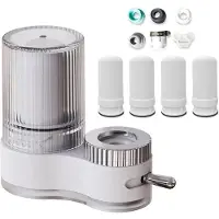 Sonstiges Waterfilter voor wastafel, 7-laags composietfilter, waterfilter voor kraan, wit, 4 filters