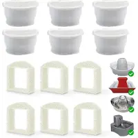 Petsafe Vervangingsfilters voor drinkfonteinen, set van 12: koolstoffilters en schuimfilters. Compatibel met Drinkwell