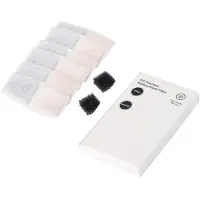 Sonstiges Katzenbrunnen Filterset, 8 stuks - 6 actieve koolfilters en 2 sponsfilters voor drinkfonteinen voor huisdieren - H02 vervangingsfilters